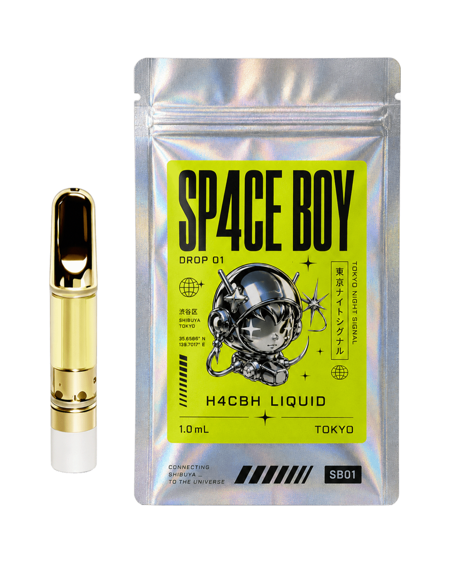 SP4CE BOY DROP 01 — ホログラムパウチとカートリッジ